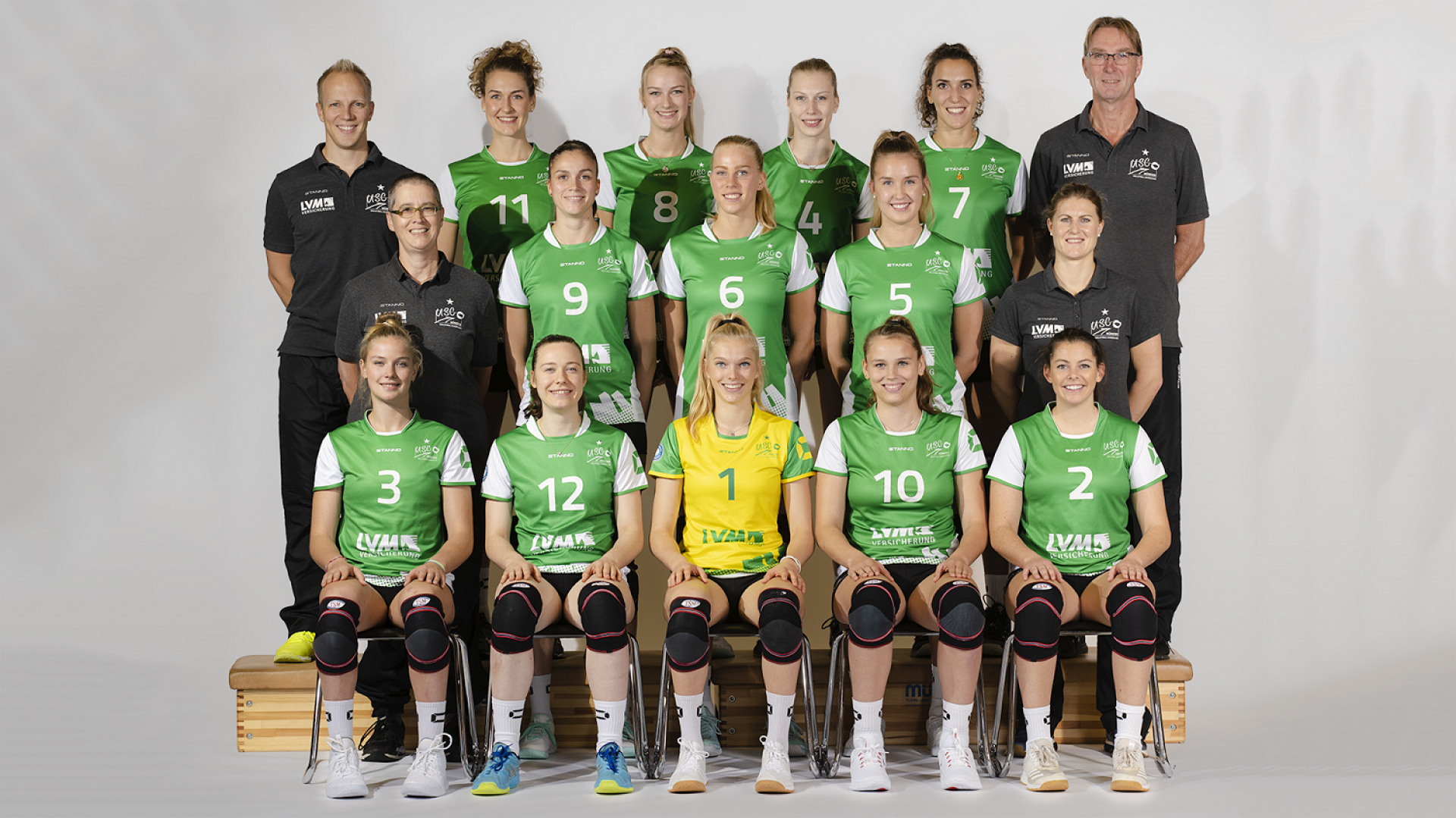 Das neue Team des USC Münster | Foto: Hubertus Huvermann/USC Münster